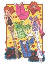 (image for) Sweet Comic Valentine - cute page by Larry Bassin