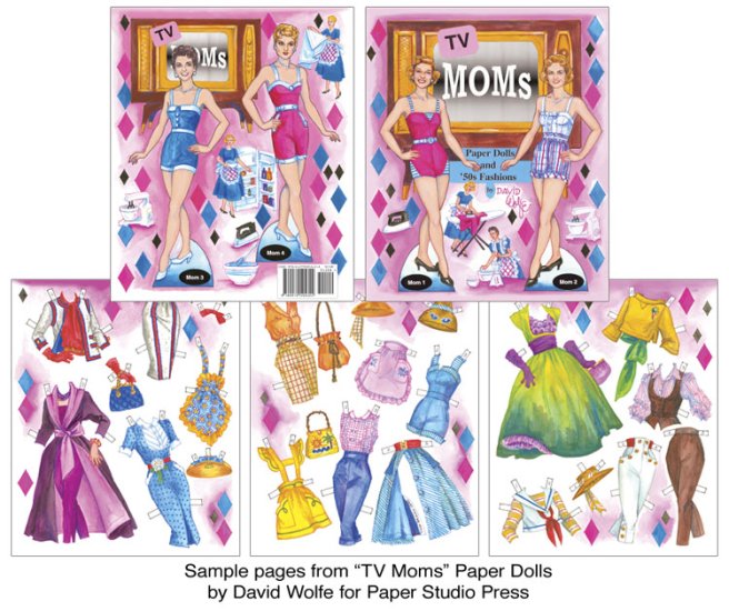 TV Moms Paper Dolls and 50s Fashions by David Wolfe