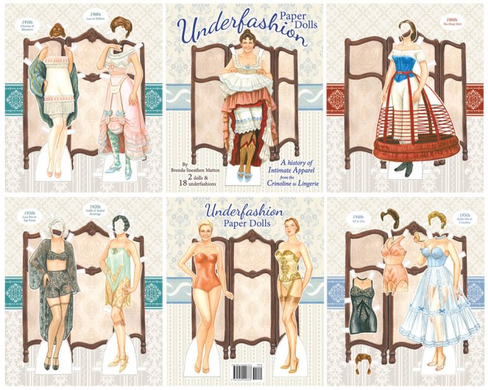 (image for) Underfashion Paper Dolls by Brenda Sneathen Mattox - Click Image to Close