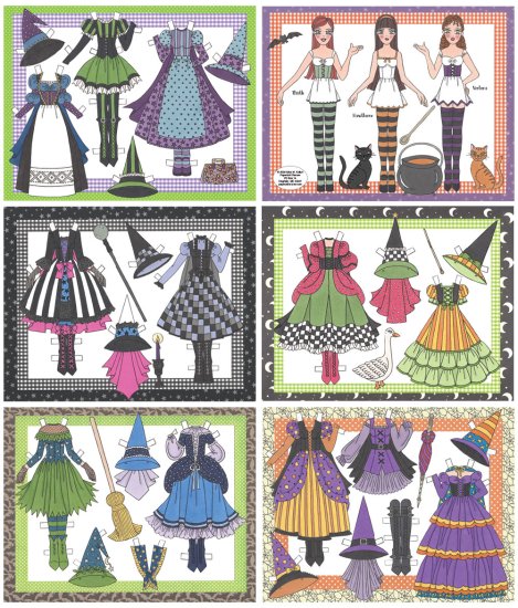 Modal Additional Images for Pretty Little Witches Paper Dolls