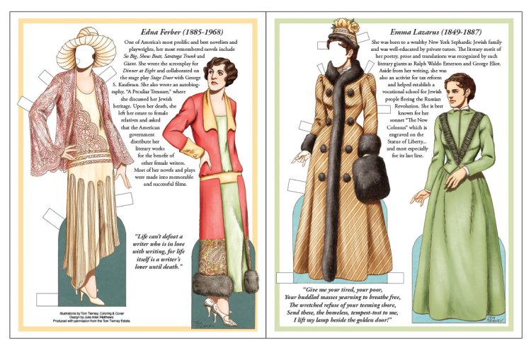 Women of Letters by Tom Tierney - Eight Paper Dolls!