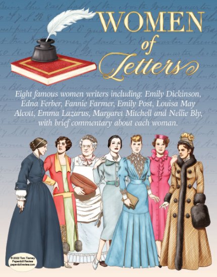 Women of Letters by Tom Tierney - Eight Paper Dolls!