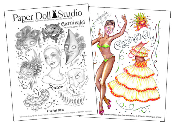 (image for) OPDAG - Paper Doll Studio issue 83 - Carnivale! - Click Image to Close