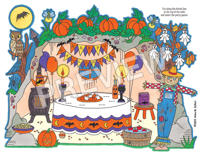 (image for) Belladonna Badger's Halloween Party Play Set by Alina Kolluri - Click Image to Close