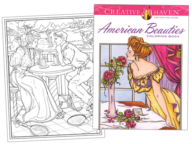 American Beauties Coloring Book