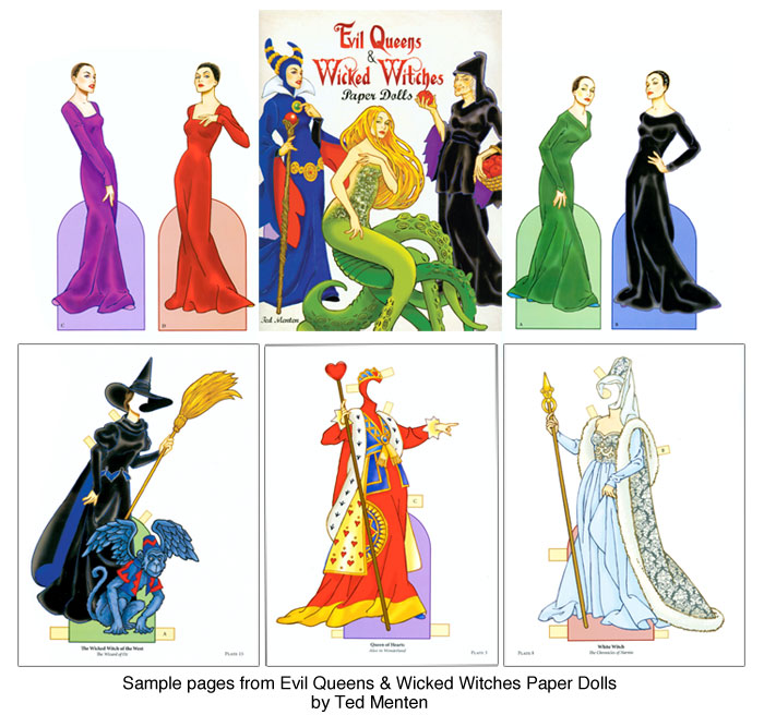 (image for) Evil Queens & Wicked Witches Paper Dolls - Click Image to Close