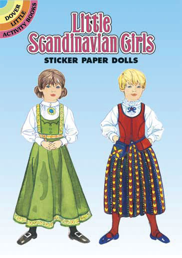 (image for) Little Scandinavian Girls Sticker Paper Doll
