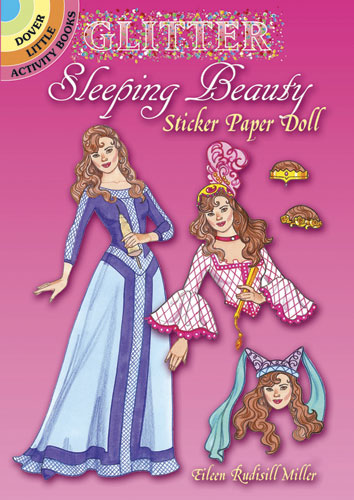 (image for) Glitter Sleeping Beauty Sticker Paper Doll by Rudy Miller